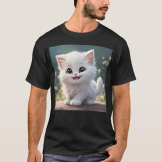 Camiseta Vintagem de gatos brancos