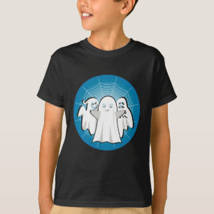Camiseta Vintagem de Halloween, design assombrada e assusta