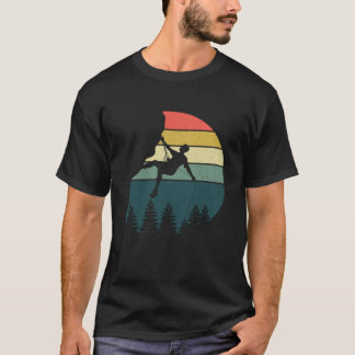 Camiseta Vintagem de Montanha Subterrânea de Montanha Retro