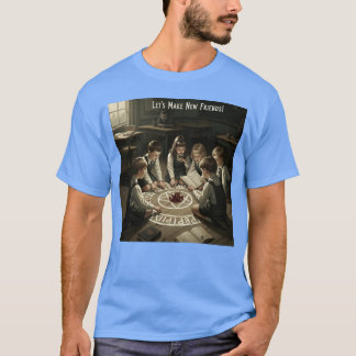 Camiseta Vintagem de Novos Amigos Rituais Antigos