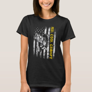 Camiseta Vintagem de Peixes de Pesca Legal de Capuz Reel