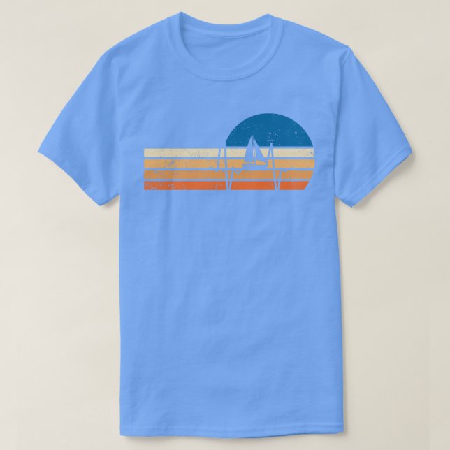 Camiseta Vintagem de Retro à Vela (Frente do Design)