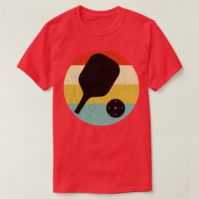 Camiseta Vintagem de Retro de Pickleball (Frente do Design)