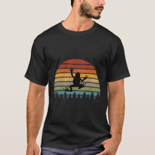 Camiseta Vintagem de Retro do sapo