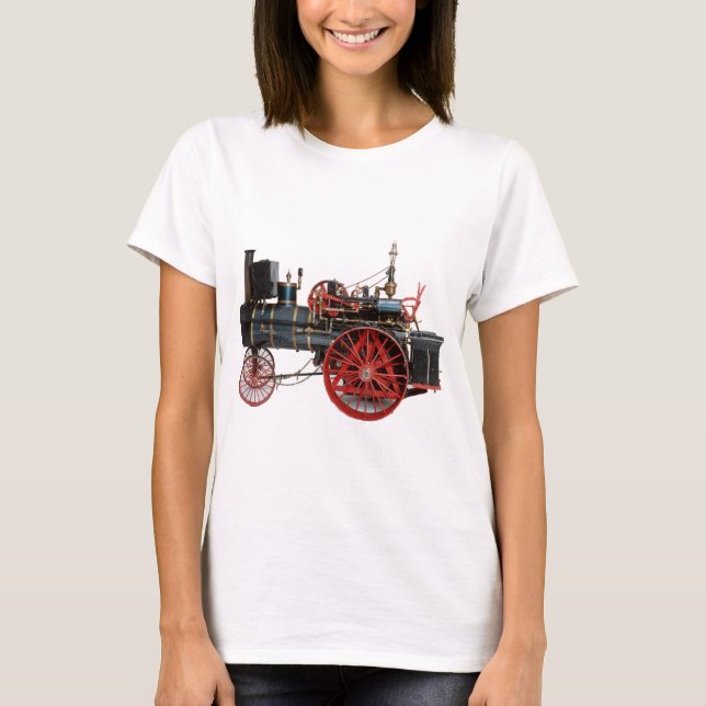 CAMISETA VINTAGEM DE VAPOR LOCOMOTIVO (Frente)