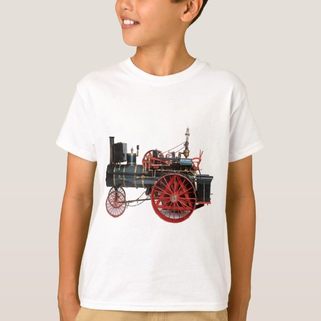 CAMISETA VINTAGEM DE VAPOR LOCOMOTIVO (Frente)