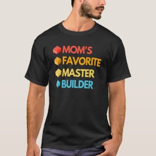 Camiseta Vintagem Do Bloco De Cuta Do Master Builder Para S