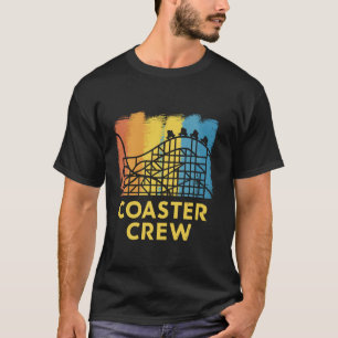 Camiseta Vintagem do cilindro da tripulação de porta copos