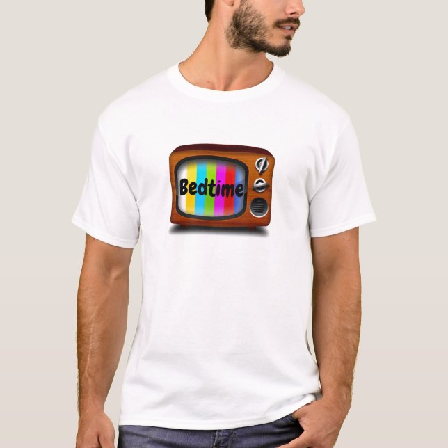Camiseta Vintagem do padrão de teste da TV retrorreflectora (Frente)