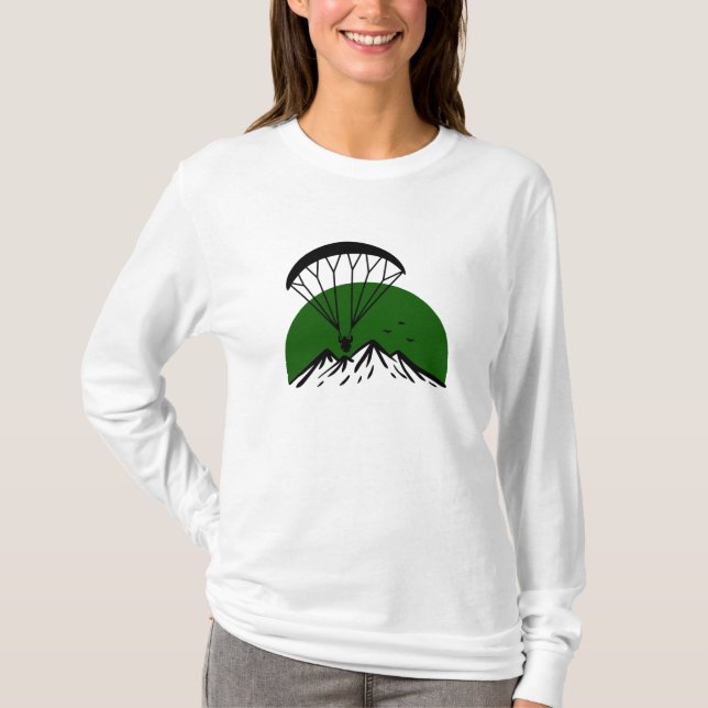 Camiseta Vintagem do Paramotor Retro (Frente)