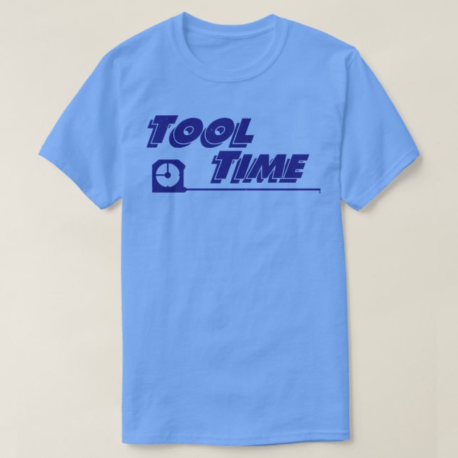 Camiseta Vintagem do Tempo de Ferramenta (Frente do Design)