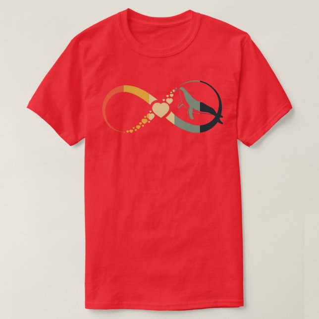 Camiseta Vintagem do Whale Infinity (Frente do Design)