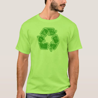 Camiseta Vintagem gráfica do Reciclar
