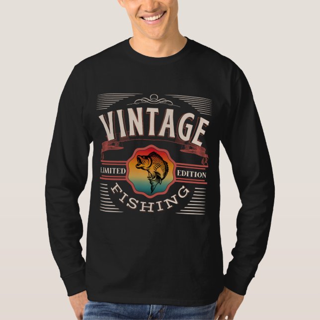 Camiseta VINTAGEM PESCA LIMITADA EDIÇÃO T-Shirt (Frente)