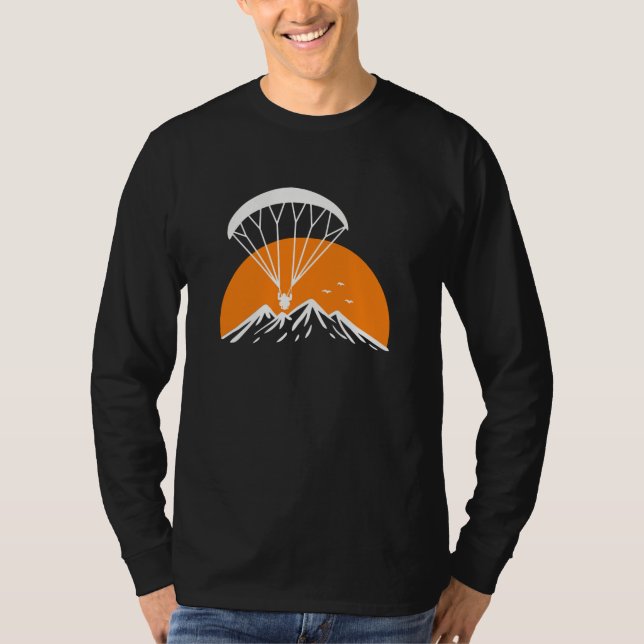 Camiseta Vintagem retrô de paramotorização (Frente)