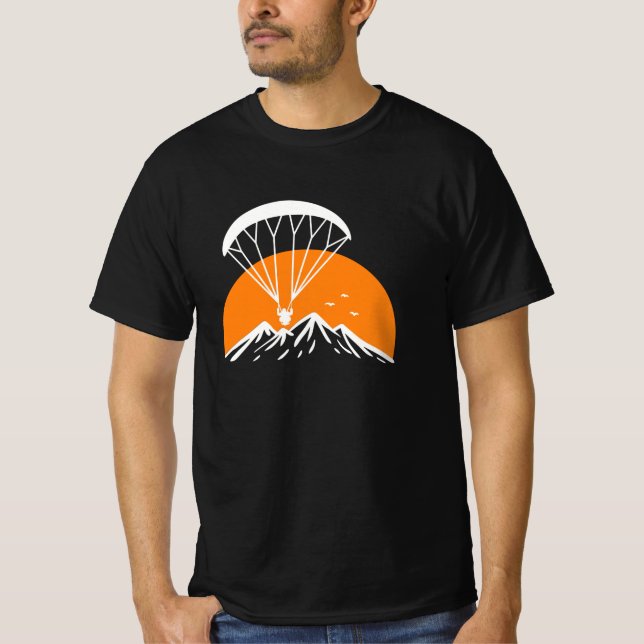 Camiseta Vintagem retrô de paramotorização (Frente)