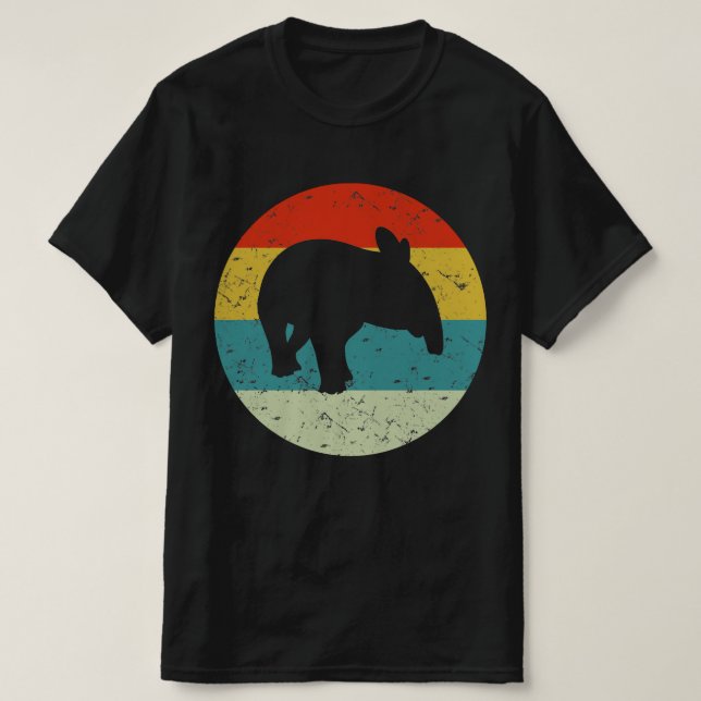 Camiseta Vintagem retrô TAPIR (Frente do Design)
