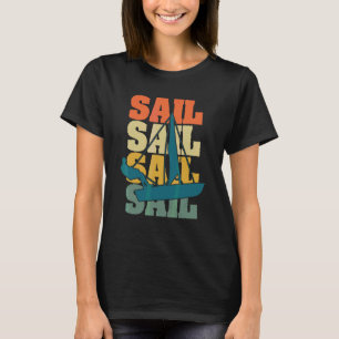Camiseta Vintagem Retroativa De Navio De Navegação À vela P