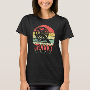 Camiseta Vintagem Retroativa Do Cárter De Bicicleta Para Pá