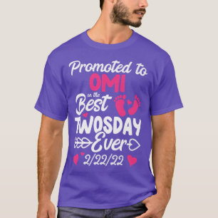 Camiseta Vinte Dias Promovidos À Omi Avó Nova Announcem