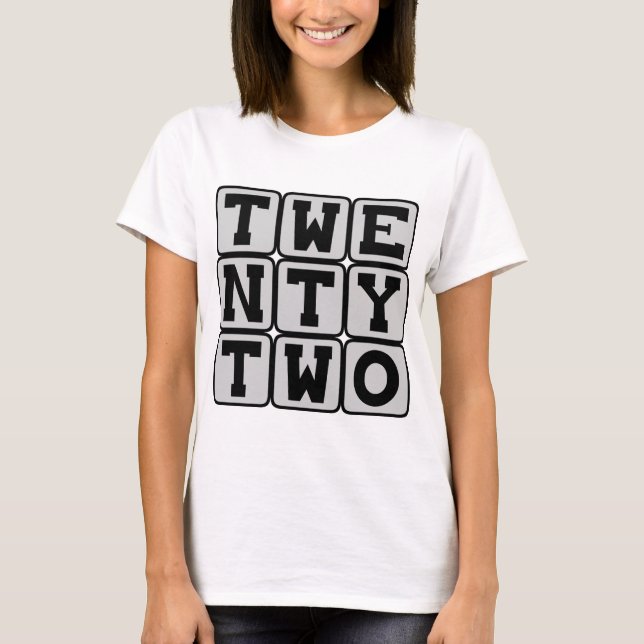 Camiseta Vinte e Dois, Número 22 (Frente)