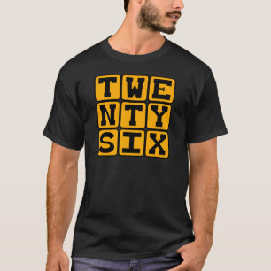 Camiseta Vinte Seis, Número 26