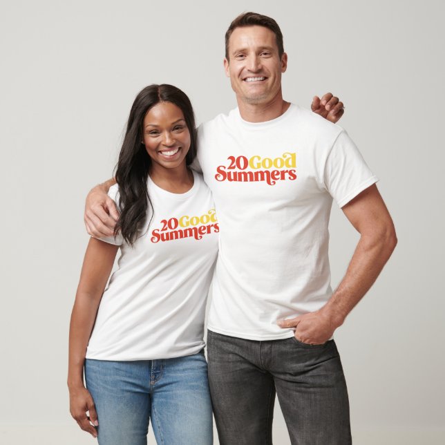 Camiseta Vinte Verões Incríveis: Branco (Unissex)
