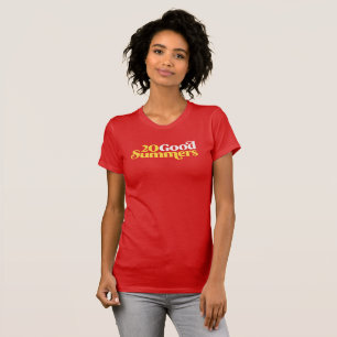 Camiseta Vinte Verões Incríveis: Vermelho