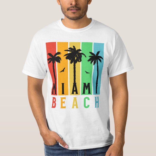 Camiseta Vintege Miami Beach Florida (Frente)