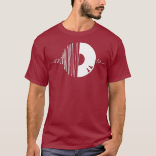 Camiseta Vinyl Heartbeat Legal Music Disc Jockey DJ Gift