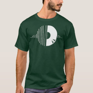 Camiseta Vinyl Heartbeat Legal Music Disc Jockey DJ Gift