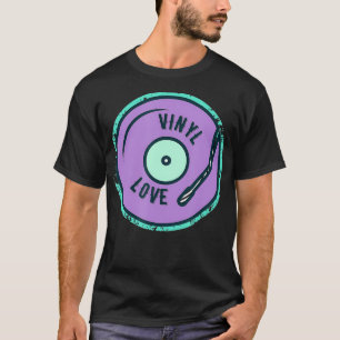 Camiseta Vinyl Love Retro 90s Design Vintage Music DJ