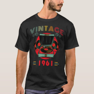 Camiseta Vinyl Lover Birthday for Music Lover e DJ 1961
