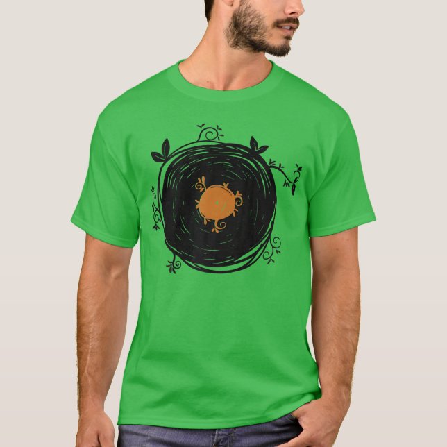 Camiseta Vinyl Nature 1950 s Retro Classic Rock Music famil (Frente)