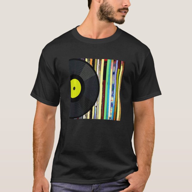 Camiseta Vinyl Record Collecting Vinyl Album Collection (Frente)