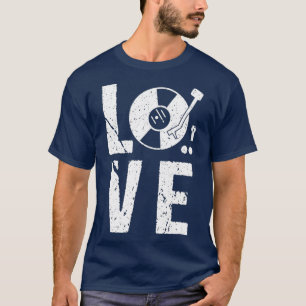 Camiseta Vinyl Record Music EDM Retro