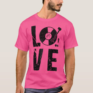 Camiseta Vinyl Record Music Edm Retro Dj