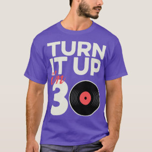 Camiseta Vinyl Record Player aniversário de 30 anos Vinyl