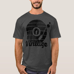 Camiseta Vinyl Record Player Vintage DJ Turntable Music
