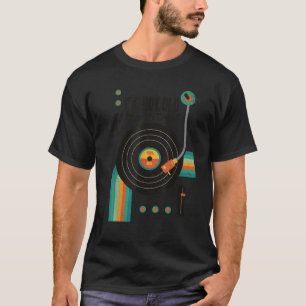 Camiseta Vinyl Record Vintage Mens e Mulheres Aniversário
