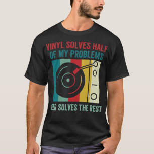 Camiseta Vinyl resolve metade dos meus problemas registros 