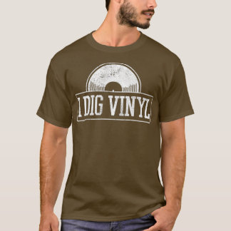 Camiseta Vinyl Revord Vintage Retro Dig Antiga Música Escol