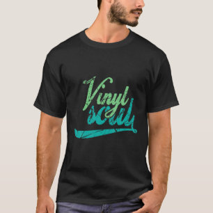 Camiseta Vinyl Soul Musico da Antiga Escola Música DJ Turnt