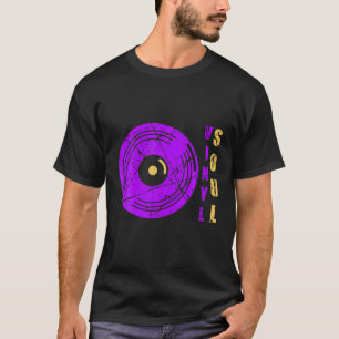 Camiseta Vinyl Soul Musico da Antiga Escola Música DJ Turnt