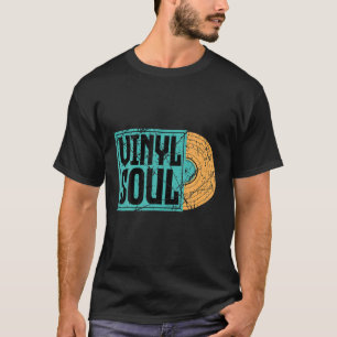 Camiseta Vinyl Soul Musico da Antiga Escola Música DJ Turnt