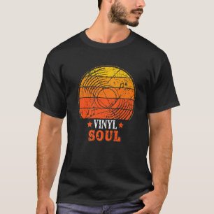 Camiseta Vinyl Soul Musico da Antiga Escola Música DJ Turnt