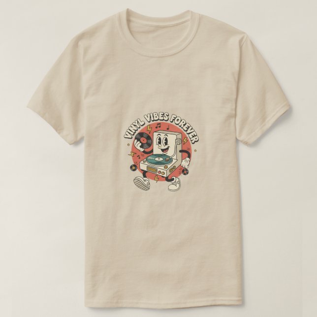 Camiseta Vinyl Vibes Forever (Frente do Design)