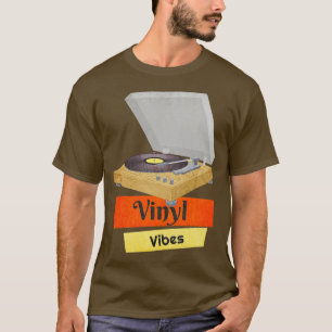 Camiseta Vinyl Vibes Records Turntable Music Lover Retro