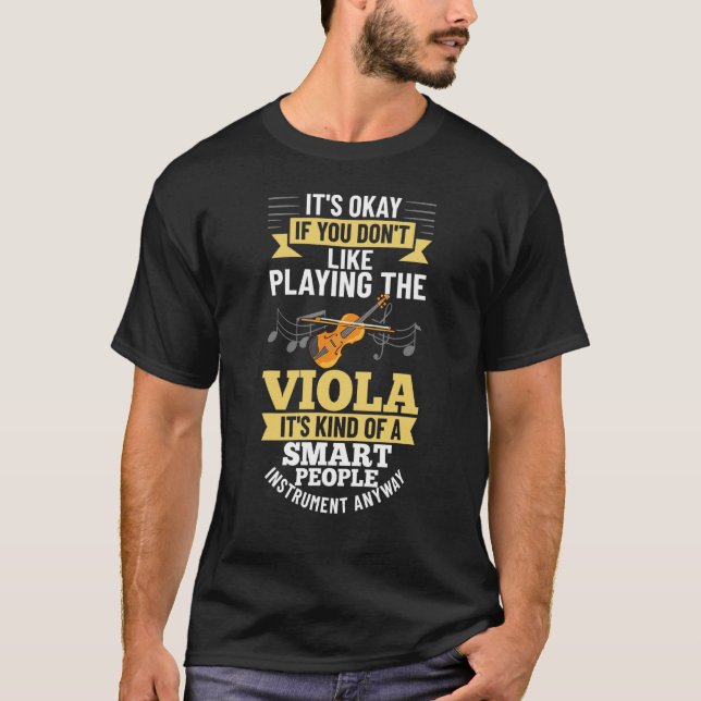 Camiseta Viola Instrument Music Notes Player Lesson Beginne (Frente)