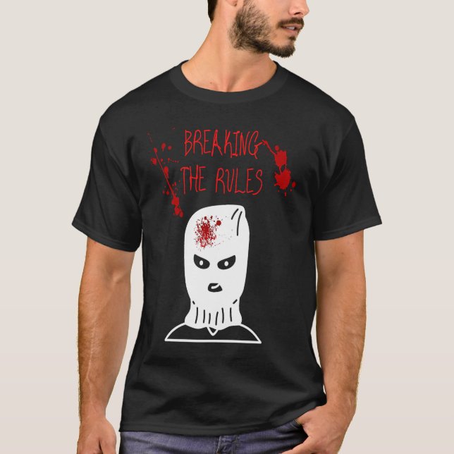 Camiseta Violando as regras Gangster Criminal Ganove Revolu (Frente)